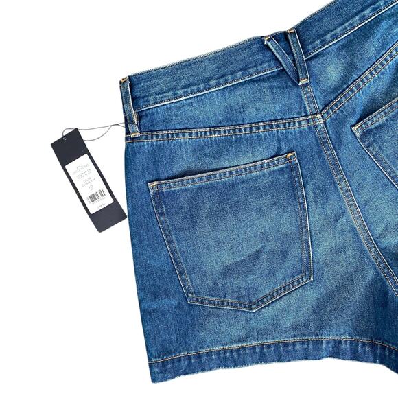 Veronica Beard Timmi Denim Shorts High Rise Calypso Blue Medium Wash Sz 30” - Picture 6 of 11